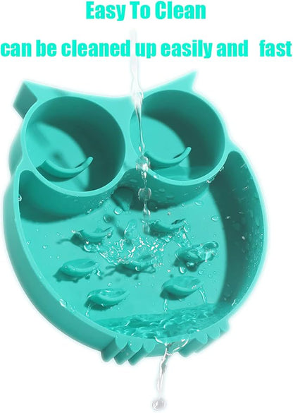 Slow Feeder Dog & Cat Bowl, Dog Puzzle Toys, Slow Feeder for Boredom & Anxiety Reduction, 12 oz, Silicone, Non-Slip Suction Cups