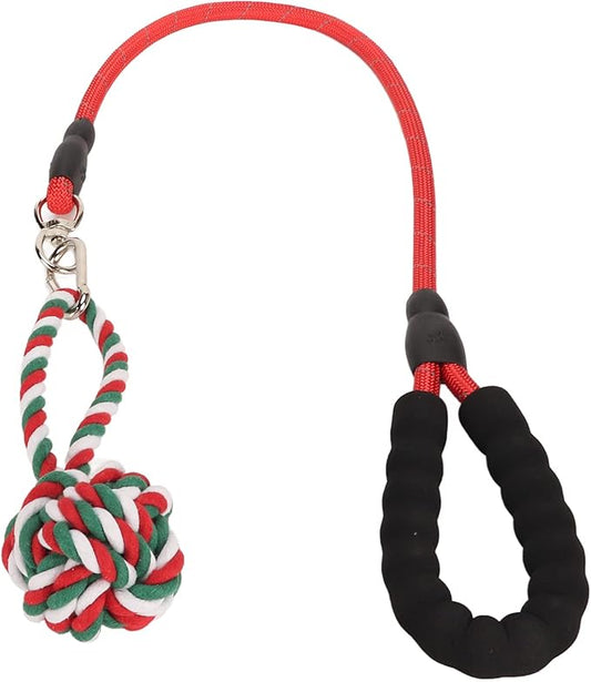 Interactive Dog Toys Tug of War Dog Toy, Dog Rope Toys Tree Hanging Toy Puzzle Ball for Chewing for Dogs Puppy Pets (red)