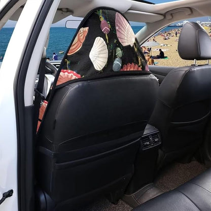 Coldinair Ocean Shell Towel Seat Covers for Cars,SUVs,Trucks,Waterproof Sweating Car Front Seat Protector Cover Universal Fit