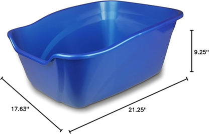 Pureness Giant High Sides Cat Litter Pan, Colors may Vary.