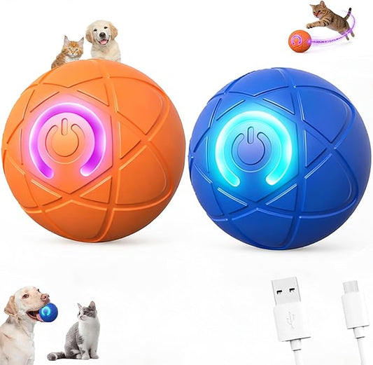 Valentines Day Gifts Dog Balls Interactive Dog Toys 2pc Shaky Ball Toy for Dogs Electric Rolling Pet Toy Dogs ball launcher Dog Chew Toys Rolling Balls for Do gs Smart Jumping Ba ll Training Jolly Toy