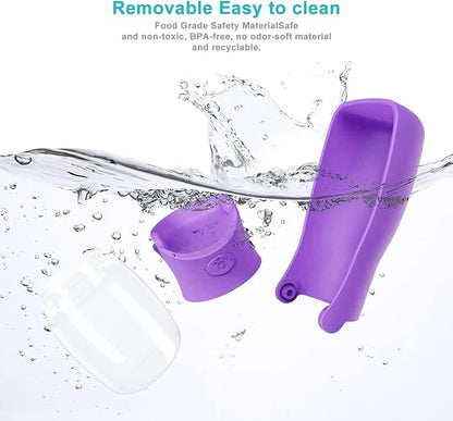Portable Dog Small Animals Water Bottle for Walking 19 OZ or 12 OZ Pet Water Bottles for Puppy Medium Large Dogs Little Animals Water Dispenser Dog Small Animals Water Bowl