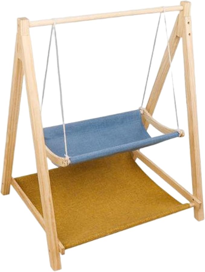 Shelves Perches Breathable Animals Lawn Home 2 Tier Wooden Cat Hammock Bed