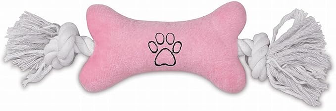 Zanies Tiny Tugger Dog Toys, Pink, 7"
