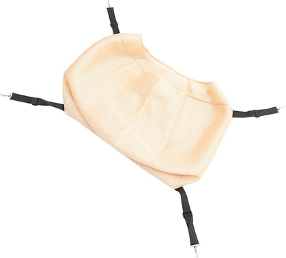 VICASKY Small Pet Hanging Bed Cat Hammock Breathable Mesh Summer Cooling Pet Cage Hammock Washable Beige S for Indoor Cats and Kittens