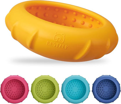 Dog Lick Bowl, Bestalk Wobbly Freeze Bowl Enrichment Feeder for Dogs, Anxiety Relief Lick Mat Puzzle Toy for Distraction, BPA Free Silicone, Dishwasher Safe(Orange,S)