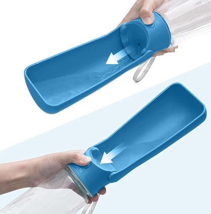 Portable Dog Small Animals Water Bottle for Walking 19 OZ or 12 OZ Pet Water Bottles for Puppy Medium Large Dogs Little Animals Water Dispenser Dog Small Animals Water Bowl