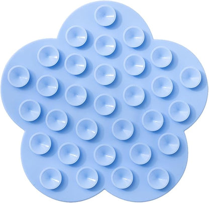 Cats Lick Pad with Suctions Cup Slow Feeders Licking Mat Flower Shape Silicone with Suctions Cup Dog Mat Silicone Dog Treat