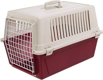 Ferplast Dog Carrier, Secure, Practical, Easy to Clean, Durable Medium Dog Travel Box Cage up to 15 Kg. 60 x 40 x h.38 cm. Green