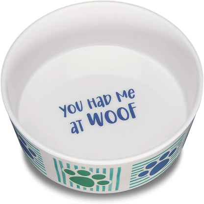 Loving Pets Dolce Moderno Ceramic Look Dog Bowl – Modern Melamine Dog Food Bowl & Dog Water Bowl – Durable, Non-Slip Pet Dish for Small & Medium Dogs – Dishwasher Safe Dog Bowl (Large, 47 oz)