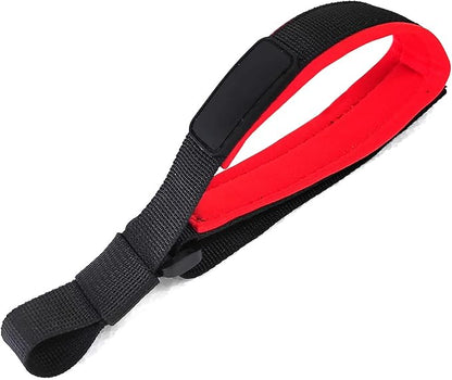 Hands Free Adjustable Wrist Strap, 2 Pack Soft Comfortable Diving Fabric Wrist Strap for Retractable Dog Leash (Black & Grey)