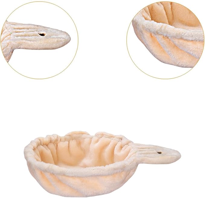 Hammock for, Cozy Nesting Accessory for Indoor Felines, Beige