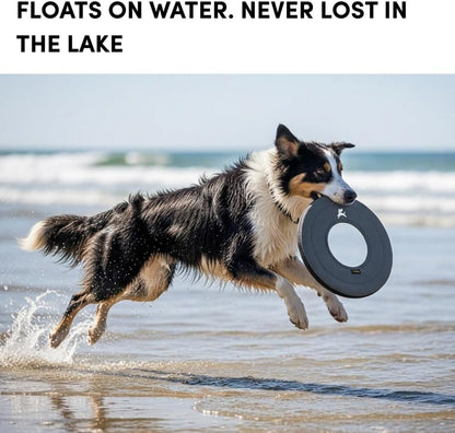 OllyDog Super Flyer Dog Flying Disc – Floating Fetch Toy for Water Play, Soft Eco-Friendly Recycled Fabric, Gentle on Teeth, 11" for Medium & Large Dogs (Castle Rock, 11") - Image 2