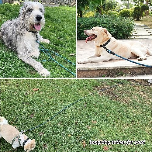 BTINESFUL Dog Tie Out Long Tether Rope Dog Lead for Yard 8/12/20/30/50/75ft - Image 5