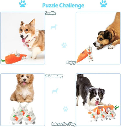 IFOYO Hide and Seek Dog Puzzle Toys, Plush Interactive Puppy Toys for Small, Medium Dogs, Easter Puppy Essentials