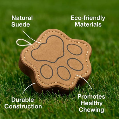 Natural Jute Dog Chew Toy – Tough Paw-Shaped Puppy Teething Toy, Durable & Safe Chew for Small, Medium & Large Dogs, Tug & Interactive Training & Play Toy