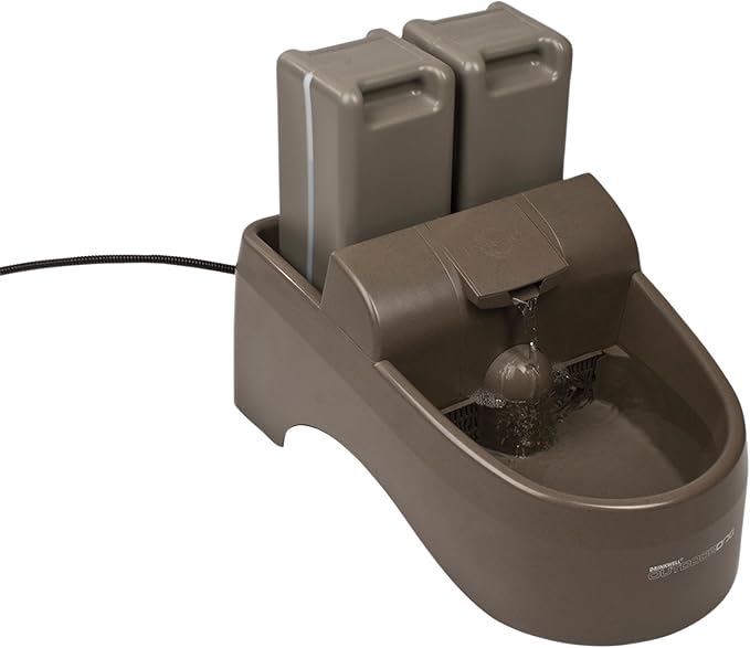 PetSafe Drinkwell Outdoor Dog Fountain - Encourages Drinking - Replaceable Carbon Filter - UV Resistant Plastic - BPA-Free - 450 oz Water Capacity - Indoor/Outdoor Use