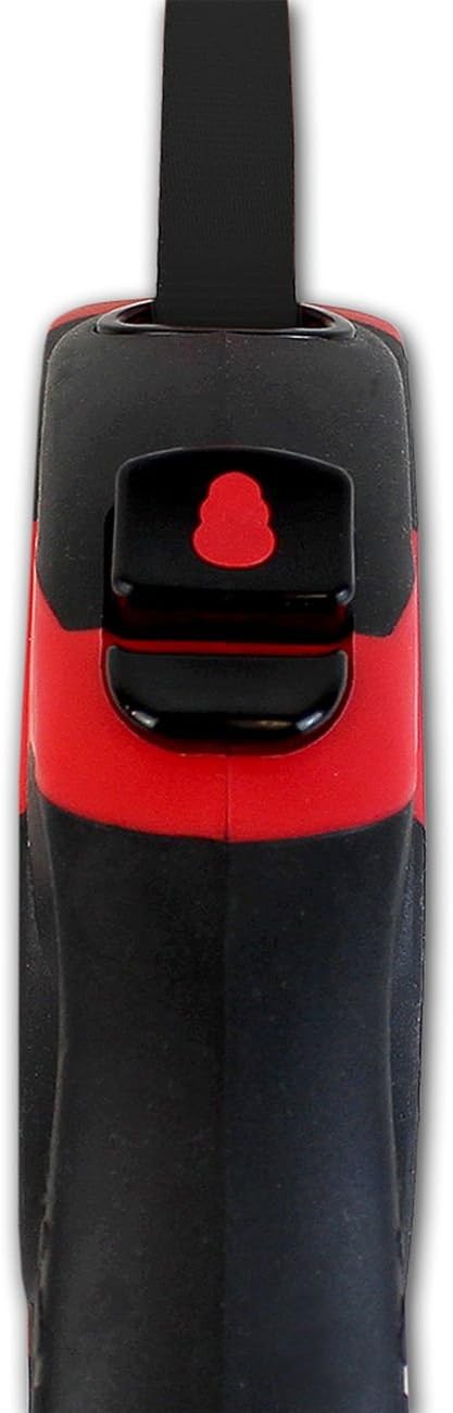 Alcott Kong Terrain Retractable Dog Leash, Large, Black, 16' Long