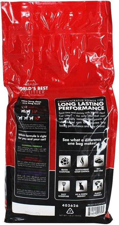 World's Best Cat Litter, Multiple Cat Clumping Formula, 7 lbs.