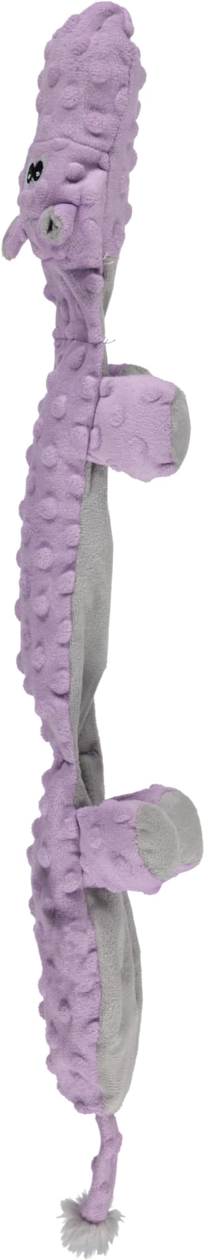 Cudlie Stuffless Plush Dog Toy with Multiple Large Squeakers – No-Stuffing Squeaky Dog Toy for Small & Medium Dogs – Alligator, Shark, Duck & Hippo Animal Designs