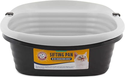 Arm & Hammer Large Sifting Litter Box Scoop Free Cat Litter Tray with Microban, Made in USA