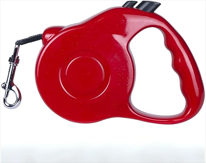 Retractable Dog Leash 10ft, Tangle-Free Expandable Leash for Small Dogs Up to 22lbs, Easy-Adjust Lock & Anti-Slip Handle for Safe Walks