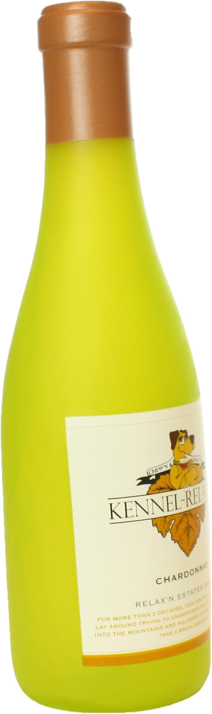 Wine Bottles - Dog Toy - 100% Vinyl. Made Durable & Strong. Novelty Play Toy. Many Bottles to Choose from and They Floats (Kennel Relaxin, Single)