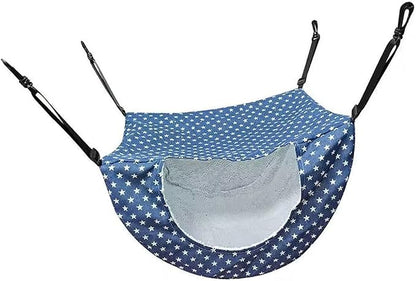 Adjustable Hanging Bed for Pet Cats Machine Washable Resting Hammock with Stable Rope for Cage Cats Tree