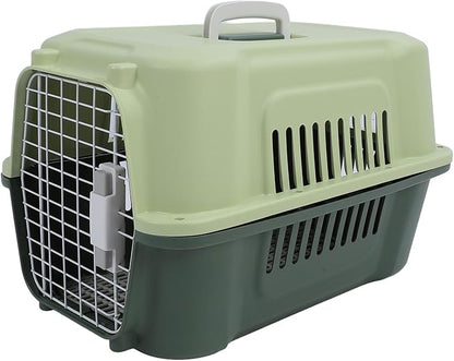 Portable Dog Crate, Large Capacity Airline Approved Pet Carrier, Travel Dog Crate | Small Animal Cage | Cat Carrier Hard | Plastic Dog Crate | Hard Sided Pet Travel Carrier for Pet