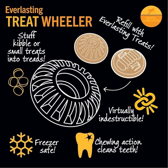 Starmark Everlasting Treat Wheeler Dog Toy Medium