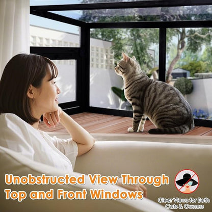 Cat Window Box Window Perch Catio Outdoor Cat Enclosure Bug Proof Wire Grid for Sunbathing Napping Overlooking for Indoor Outdoor Cats1