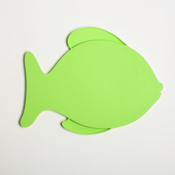 Cat Fish Shape Silicone Slow Feed Lick Mat, Mental Stimulation and Anxiety Relief