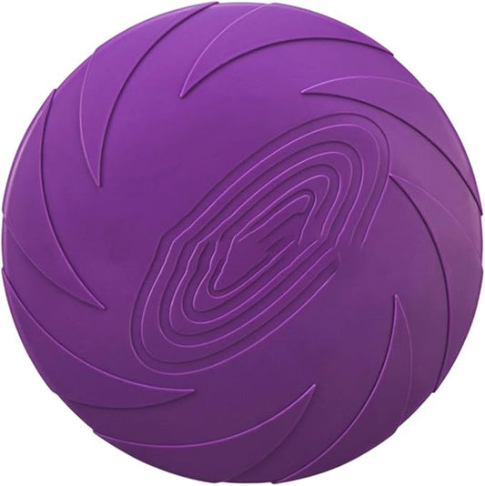 Nonslip Dog Flying Discs Chew Outdoor Toy Rubber Soft Training Exercise for Active Pet Outdoor Fetching Toy for Dog