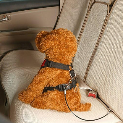 Pet Dog Car Seat Belt Restraint,Chew Proof Dog Vehicle Safety Tether Cable - Image 3