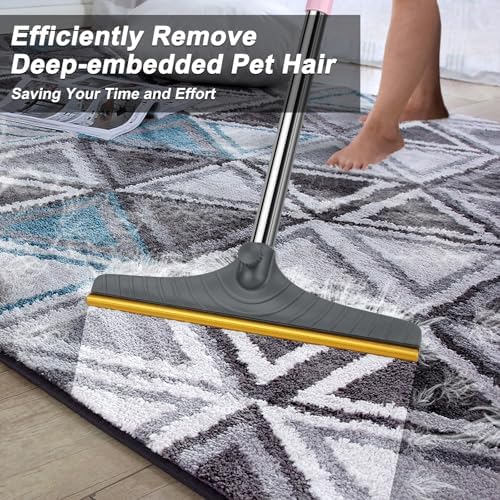 B-Land Carpet Rake for Pet Hair Removal, Reusable Carpet Scraper for Rug - Image 3