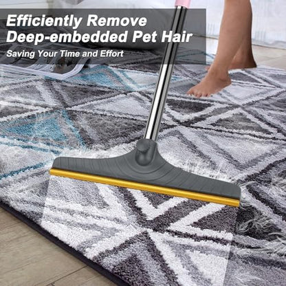 B-Land Carpet Rake for Pet Hair Removal, Reusable Carpet Scraper for Rug - Image 3