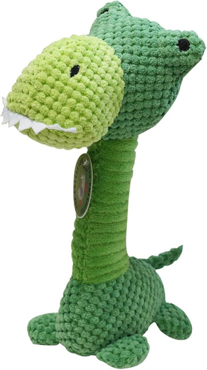 Squeaky Plush Dog Toys Indestructible, Bite - Resistant with Squeaker & Crumple Paper. Ideal for Aggressive Chewers and Teething Puppies. Interactive Unicorn Toys for All Breeds