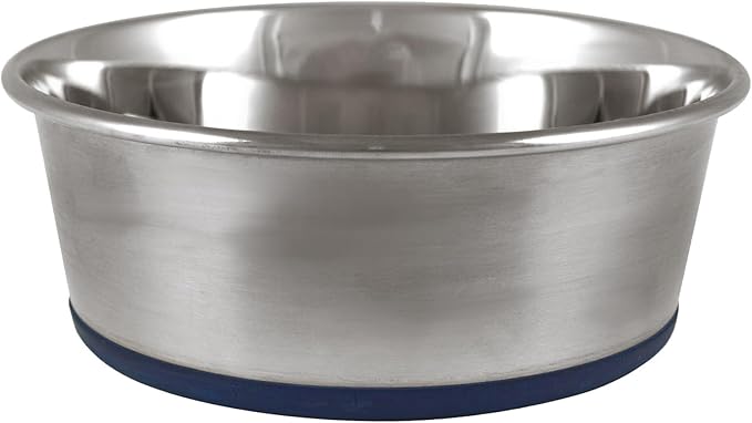 OurPet's Durapet Stainless Steel Bowl, 4 Cups, 6.9''X6.9''X2.5''