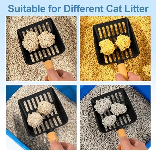 Cat Litter Scoop, Metal Litter Scoop, Short with Holder - Image 6