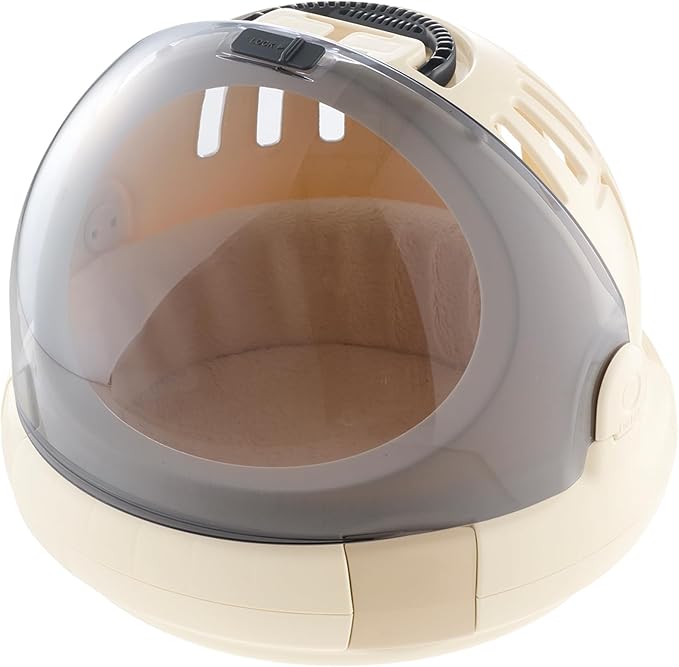 Richell USA - Space Capsule Pet Carrier & Bed (80039) (Beige)