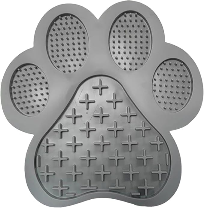 Dog Lick Mat for Dogs, Non-Slip Silicone Snuffle Mat for Pet, Pet Supplies for Anxiety Relief & Slower Eating (Grey)