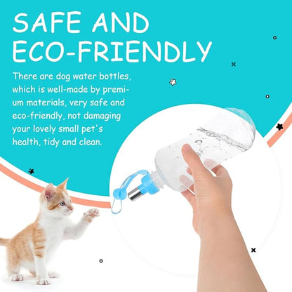 SUPVOX Portable Dog Water Bottle Leak-Proof Cap Outdoor Pet Water Dispenser for Small Dogs Cats Rabbits Hiking Travel