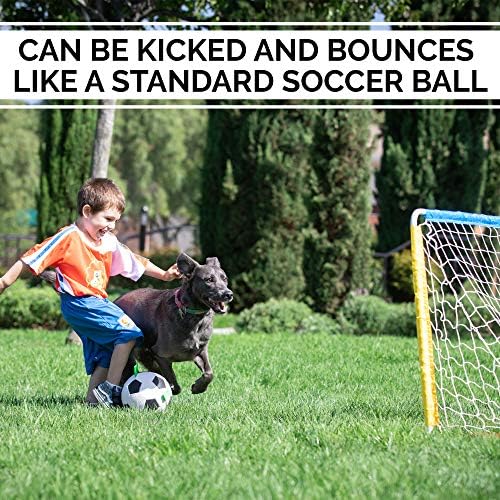 Hyper Pet The Original Grab Tabs Dog Soccer Ball with Straps (5")-Indoor or Outdoor, Interactive Durable Fetch Ball with Tug Toy for All Dog Breeds - Image 3