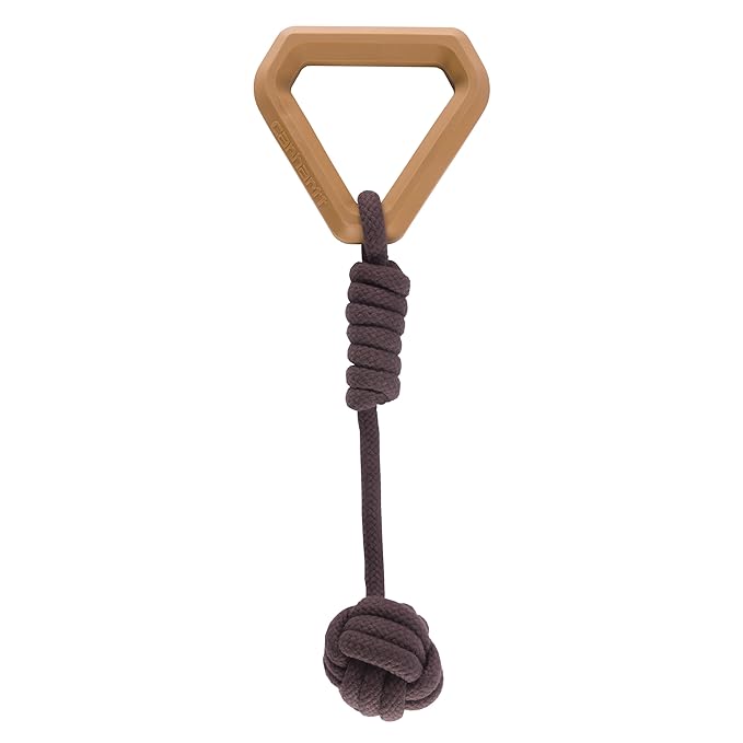 Carhartt Pet Training Tools, Durable Dog Tool for Tug and Fetch, Monkey Fist Dog Pull (Carhartt Brown)