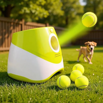 Pet Dog Ball Launcher Automatic Ball Throwing Machine Tennis Ball Launcher Dog Interactive Toy Outdoor