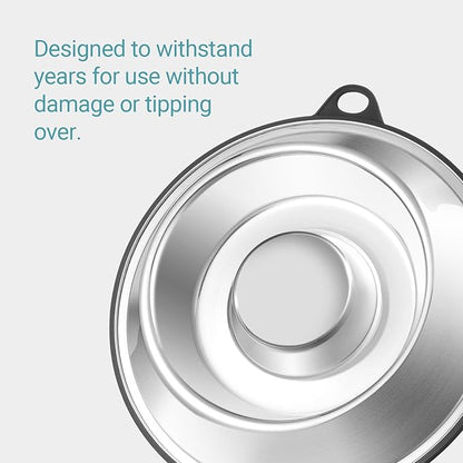 PEGGY11 Stainless Steel Slow Feeder Dog Bowl - Holds 2 Cup, for Medium Size Dogs