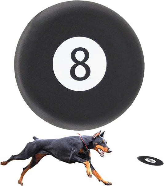 Dog Flying Disc Lightweight, Pets Dog Flying Disc, Floating Water Dog Toy, Launchers Toy, The Best Gift for Your Lovely Pet (Black)