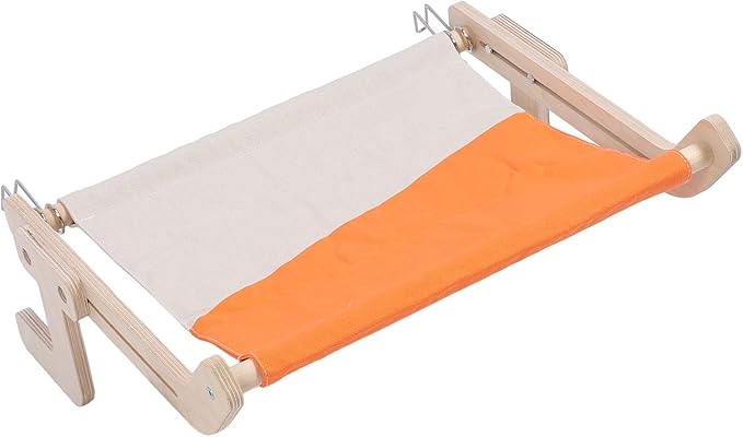 Pilipane Cat Window Perch Wood Window Hanging Pet Hammock Sturdy Frame Cat Sleeping Bed Seat Shelves for Windowsill Bedside