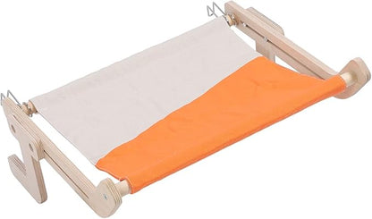 Pilipane Cat Window Perch Wood Window Hanging Pet Hammock Sturdy Frame Cat Sleeping Bed Seat Shelves for Windowsill Bedside