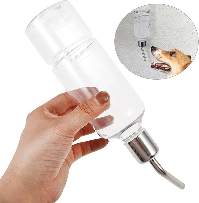 Dog Water Bottle for Crate - No Drip Dog Water Bottle, Cat Water Feeder, Leak- Pet Water Bottl for Cage&Kennel - Large